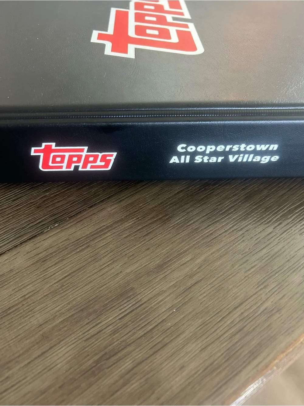 Topps Cooperstown Black Card Binder with Red Logo Center
